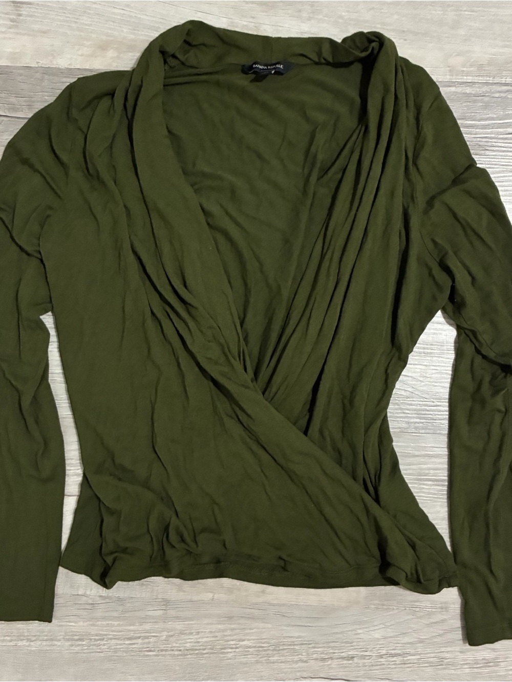 banana republic wrap top